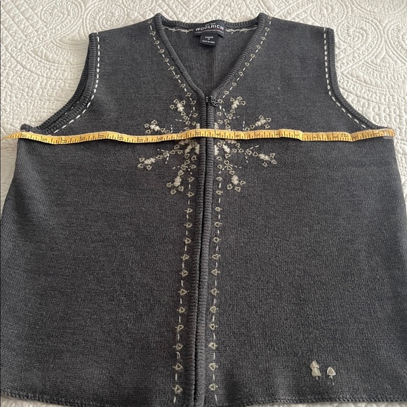 Woolrich Charcoal Knit Vest with Embroidery - Picture 5 of 5